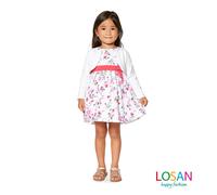 Losan - Vestito Floreale in Chiffon con Mutandina Baby Bambina - 3-6m