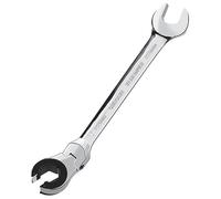 LOSCHEN 1 chiave a cricchetto con testa flessibile aperta, 22 mm, con 72 denti, in acciaio al cromo vanadio