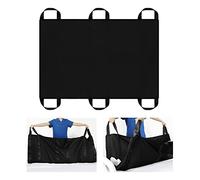 [LOSCHEN] Scheda di trasferimento per pazienti, con sei maniglie, adatta per persone in sovrappeso, anziani e pazienti che devono essere trasferiti (nero (nero 100 x 147 cm)