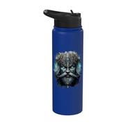 L'oscuro mistico vichingo con l'armatura Stainless Steel Insulated Water Bottle