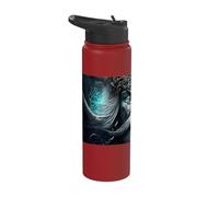 L'oscuro mistico vichingo con l'armatura Stainless Steel Insulated Water Bottle