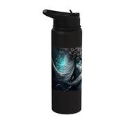 L'oscuro mistico vichingo con l'armatura Stainless Steel Insulated Water Bottle