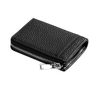Lose Geldbörse aus Leder für Herren und Damen, große Multifunktions-Schlüsseltasche mit Reißverschluss, Münzgeldbörse, Silver, 11*8*2.5cm