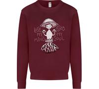 Lose La Mia Mente Magic Mushrooms LSD Trippy Uomo Sweatshirt Jumper