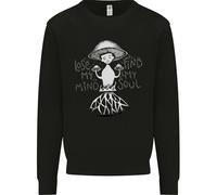 Lose La Mia Mente Magic Mushrooms LSD Trippy Uomo Sweatshirt Jumper