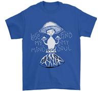 Lose My Mind Magic Mushrooms LSD Trippy Uomo T-Shirt 100% Cotone