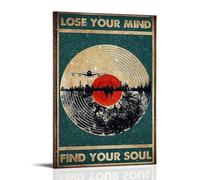 Lose Your Mind And Find Your Soul, poster decorativo da parete, per soggiorno, camera da letto, decorazione moderna per la camera da letto, 20 x 30 cm