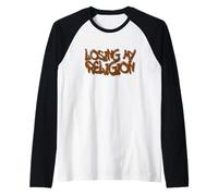 Losing My Religion Red Graffiti Street Art Design Maglia con Maniche Raglan