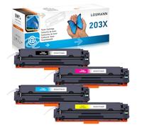 LOSMANN 203X Toner compatibile per HP 203X 203A CF540X CF541X CF542X CF543X per HP Color Laserjet Pro MFP M281fdw M281fdn M281cdw M280nw M254dw M254nw M254dn (Nero, Ciano, Giallo, Magenta, 4-Pack)