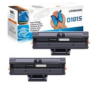 LOSMANN 2x Cartuccia toner compatibile per Samsung MLT-D101S/ELS MLT-D101S ML-2161 ML-2160 ML-2162 ML-2164 ML-2164W ML-2165 ML-2165W ML-2168 SCX-3400 SCX-3400F SCX-3401 SCX-3405 SCX-3405F SCX-3405FW
