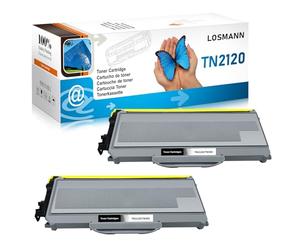 LOSMANN 2x Toner Compatibile per Brother TN-2120 TN2120 per Brother DCP-7030 DCP-7040 DCP-7045N HL-2140 HL-2150N HL-2170 HL-2170W MFC-7320 MFC-7340 MFC-7440N MFC-7840W