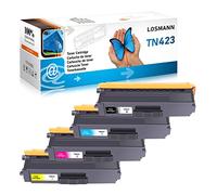 LOSMANN 4 toner compatibili con Brother TN-421 TN-423 BK/C/M/Y | Compatibili con Brother MFC-L8690CDW MFC-L8900CDW DCP-L8410CDN DCP-L8410CDW HL-L8260CDW HL-L8360CDW (confezione da 4)