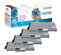 LOSMANN 4 X Toner compatibili come ricambio per Brother TN-2120 TN2120 per Brother DCP-7030 DCP-7040 DCP-7045N HL-2140 HL-2150N HL-2170 HL-2170W MFC-7320 MFC-7340 MFC-7440N MFC-7840W