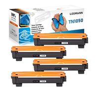 LOSMANN 4x Cartucce di Toner compatibili per Brother TN1050 TN-1050 per Brother HL-1201 1112E 1210W 1211W 1212W MFC-1810 1810E 1815 1910W 1911NW DCP-1510 1510E 1512A 1512E 1601 1610W 1612W 1616NW