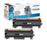 LOSMANN Cartucce di Toner compatibili per Brother TN2420 TN2410 per DCP-L2510 L2510D L2530 L2530DW L2537 L2537DW L2550 L2550DN HL-L2310 L2310D L2350 L2350DW L2357 L2357DW L2370 (2 Nero)