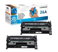 LOSMANN CF226A Compatibili Cartucce di Toner Sostituzione per HP 26A CF226A 26X CF226X per LaserJet Pro M402dn M402n M402d M402dw M402 MFP M426 M426dw M426fdw M426fdn (2 Nero)