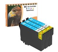 LOSMANN - D&C Ink 3x Ciano Cartucce d'inchiostro Compatibili per Epson 604 XL per Epson Expression Home XP-2205 XP-2200 XP-3200 XP-3205 XP-4200 XP-4205 Workforce WF-2910 WF-2930 WF-2935 WF-2950
