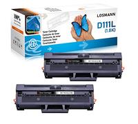 LOSMANN D111L Compatibili Cartucce di Toner Sostituzione per Samsung MLT-D111S MLT-D111L per Samsung Xpress SL M2026 M2070 M2020W M2020 M2022 M2022W M2026W M2070W M2070F M2070FW (2 Nero)