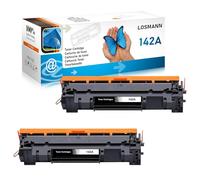 LOSMANN Toner 142A con chip compatibile con HP 142A W1420A per HP Laserjet MFP M140w Toner M110w M110 MFP M140 MFP M139w M139 142X W1420X (2 nero)