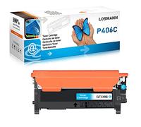 LOSMANN Toner Compatibile per Samsung CLT-406S CLP-360 CLT-K406S per Xpress C410W C460FW C460W C467W CLP-360N CLP-360ND CLP-362 CLP-363 CLP-364 CLP-365 CLP-365W (1 Ciano)