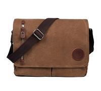 LOSMILE Borse a spalla da uomo, Borse Messenger Borsa a Tracolla Borsa di Tela. (Marrone)