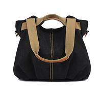 LOSMILE donne tela Borse a spalla Borsa a mano Borsa a tracolla Corpo trasversale Sacchetto di Tote Sacchetto di (Nero)