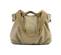 LOSMILE donne tela Borse a spalla Borsa a mano Borsa a tracolla Corpo trasversale Sacchetto di Tote Sacchetto di (Cachi)