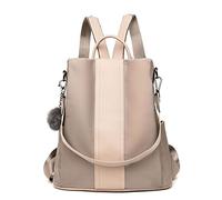 LOSMILE Zaino Donna Borse a zainetto Borse a spalla in Nylon Zaino alla moda con tracolla Casuale Daypack Borse a mano Backpack Daypack per Scuola Viaggio lavoro (cachi)