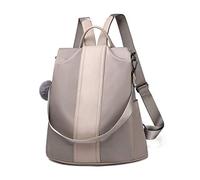 LOSMILE Zaino Donna Borse a zainetto Borse a spalla in Nylon Zaino alla moda con tracolla Casuale Daypack Borse a mano Backpack Daypack per Scuola Viaggio lavoro (cachi-grande)