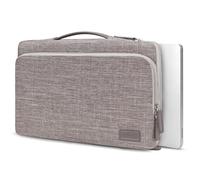 Losong NEO - Custodia per laptop da 33 cm con manico in PU | Custodia protettiva da 33 cm con grande tasca per accessori e impermeabile, per display da viaggio, nero carbone