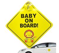 LOSOO Adesivo Bimbo a Bordo per Auto - Decalcomania Riflettente Baby on Board,Kids on Board Car Sign, Forte Adesivo Adesivo per la Sicurezza Notturna Adesivo per Bambini a Bordo per Auto RV Boat