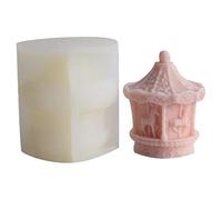 LOSOO Stampi in Silicone per giostra - Simpatico Stampo per giostra a Forma di carosello a Rilascio Facile,Stampo in Silicone per Candele a carosello a Rilascio Facile per la Decorazione