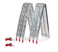 Lospitch 2 rampe di carico pieghevoli, in alluminio, per moto, 680 kg, antiscivolo, pieghevole, per ATV, quad, auto