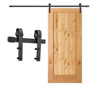 Lospitch 200 cm, binario scorrevole per porta scorrevole, set di sistemi per porta scorrevole, portata massima di 150 kg, adatto per una larghezza di 100 cm (rettangolo)