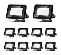 Lospitch Faretto da esterno a LED 10X 20W, proiettore a LED super luminoso da 1700LM, impermeabile IP66, faretto da esterno 6000K bianco freddo, faretto da giardino per campo sportivo da giardino