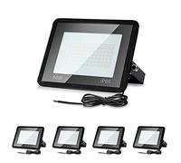 Lospitch Faretto da esterno LED 5X, proiettore LED da 50W, Floodlight da esterno super luminoso 4250LM, impermeabile IP66, lampada da esterno bianco freddo 6000K per giardini, cortili, garage, hotel