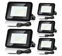 Lospitch Faretto LED da Esterno 20W 5 Pezzi, Faretti LED Impermeabile IP66, Super Luminosa 1700LM Bianco Caldo 3000K Faro LED Esterno, per Cortile Garage Piazza (Nessuna Spina)