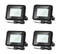 Lospitch Faretto LED da esterno 4X 10W, proiettore LED super luminoso 6000K bianco freddo, faretti LED IP66 impermeabile, Spotlight LED 900LM Floodlight da esterno per garage, giardino, cortili