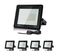 Lospitch Faretto LED da esterno 5pcs, proiettore LED 100W, Floodlight LED super luminoso 8500LM, Spotlight LED impermeabile IP66, lampada da Outdoor per giardini, cortili, hotel (bianco caldo 3000K)