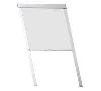 Lospitch - Tenda avvolgibile oscurante per lucernario, 100% oscurante, guide laterali argentate, per finestre GGL, GPU, GTU, GXU, GHU (96,3 x 93 cm, S06)