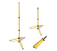 Lospitch Treppiede per faretto da costruzione, supporto regolabile in altezza, supporto per 1 faretto (supporto singolo)