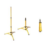 Lospitch - Treppiede telescopico per faretto da cantiere, treppiede per faretto a LED, treppiede telescopico per faretto, altezza regolabile, colore: giallo