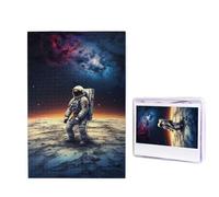 Lost Alone Puzzle astronauta 1000 pezzi puzzle personalizzati puzzle in legno per adulti foto puzzle arte appeso alla parete decorazione per compleanno, matrimonio, San Valentino, anniversario