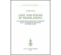 Lost and found in translation? La gnoseologia dell'«Essay» lockiano nella traduzione francese di Pierre Coste