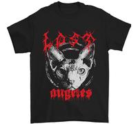 Lost Angeli Demonic Evil Gatto Heavy Metal Uomo T-Shirt 100% Cotone