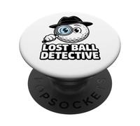 Lost Ball Detective - Pallina da golf divertente da golf PopSockets PopGrip Adesivo