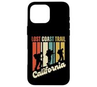 Lost Coast Trail California Escursionismo Retrò Alpinismo Custodia per iPhone 16 Pro Max