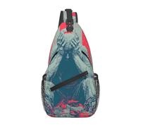 Lost Freedom - Borsa a tracolla di grande capacità, elegante e resistente, per pendolarismo, viaggi, attività all'aperto