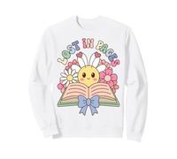 Lost in Pages Book Lover Reading Saying Felpa