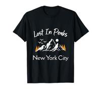 Lost in Peaks Viaggi per Vacanze a New York City Maglietta